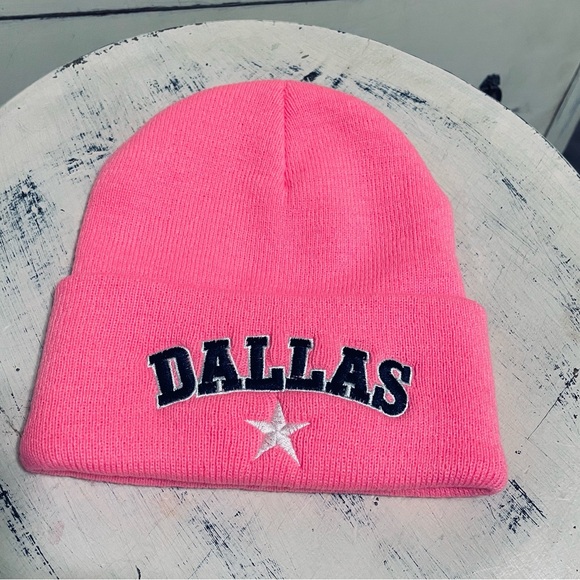 Pink Dallas Cowboys Beanie - Picture 1 of 2